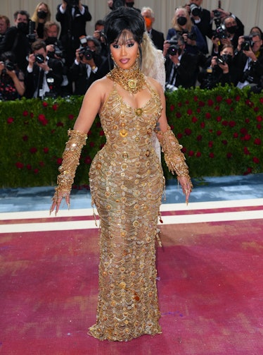 Cardi B attends The 2022 Met Gala Celebrating "In America: An Anthology of Fashion" 