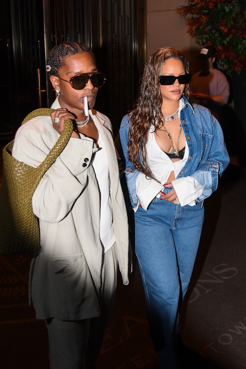 Rihanna steps out with a fashionable look for a late-night dinner date with  boyfriend ASAP Rocky
