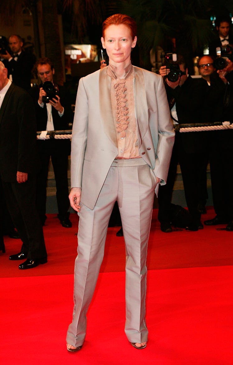 Tilda Swinton attends the premiere for the film 'The Man from London' 