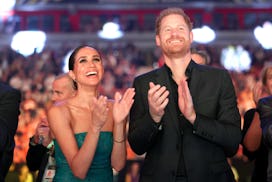 DUESSELDORF, GERMANY - SEPTEMBER 16: Prince Harry, Duke of Sussex, and Meghan, Duchess of Sussex att...