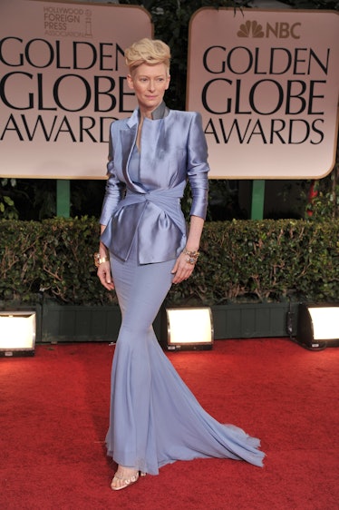 Tilda Swinton  arrive at the 69th Annual Golden Globe Awards 