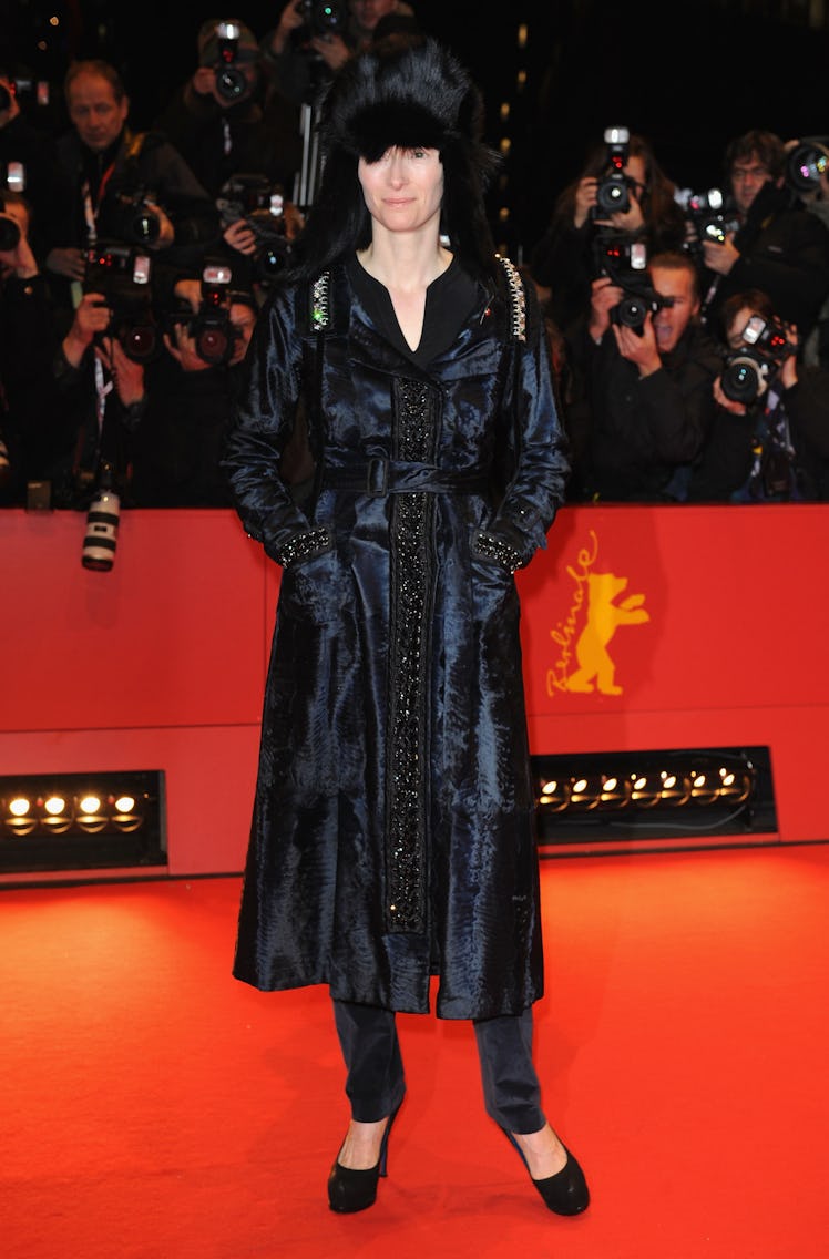 Tilda Swinton attends the premiere for 'Cheri' as part of the 59th Berlin Film Festival 