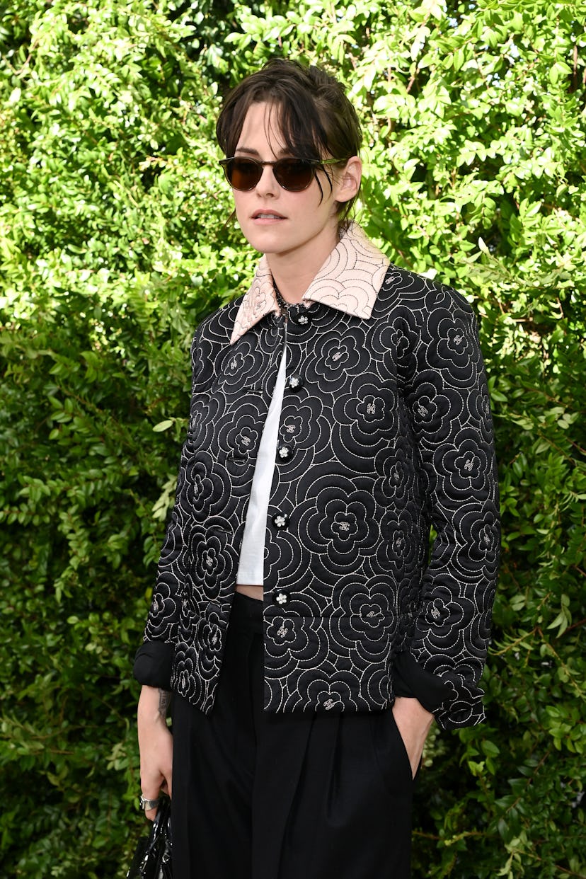 Kristen Stewart, wearing CHANEL, attends the Academy Women's Luncheon Presented By CHANEL at the Aca...