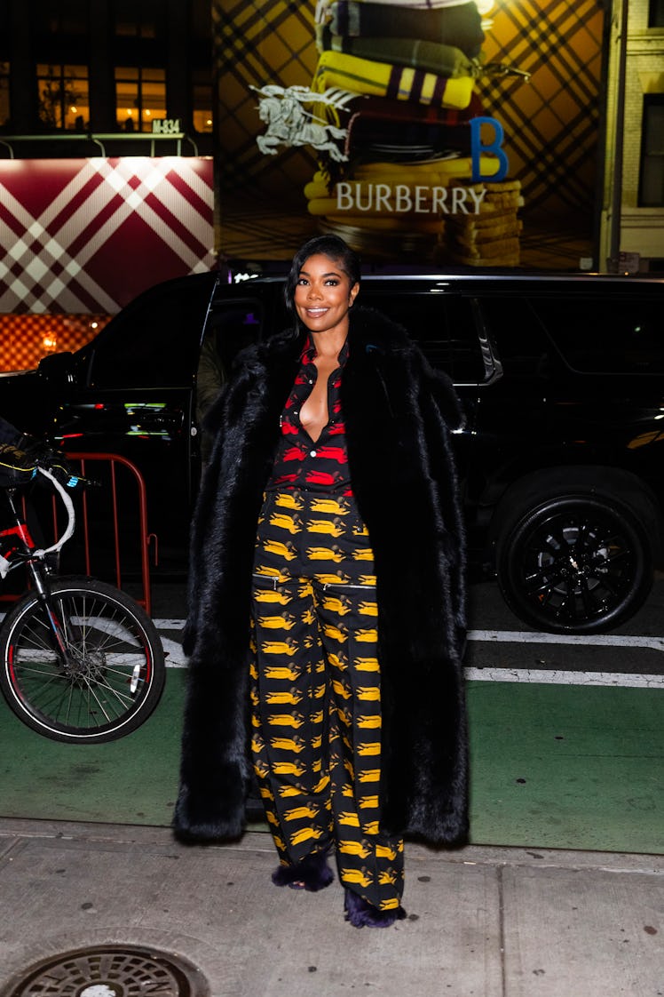 NEW YORK, NEW YORK - NOVEMBER 09: Gabrielle Union attends Burberry Knight Bar Event in NoHo on Novem...