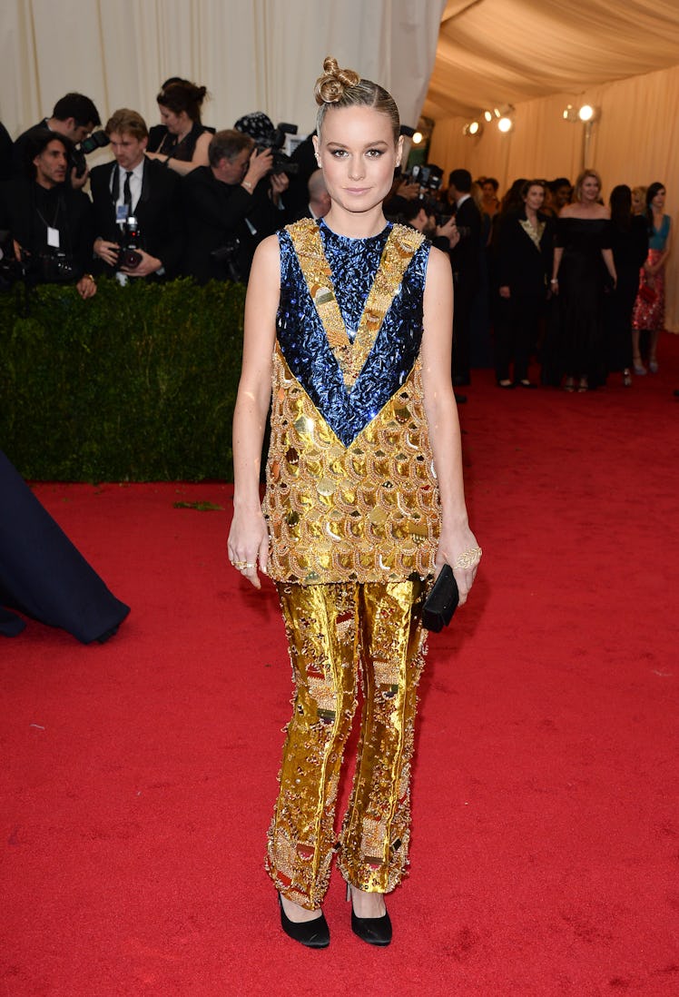 Brie Larson attends the "Charles James: Beyond Fashion" Costume Institute Gala 