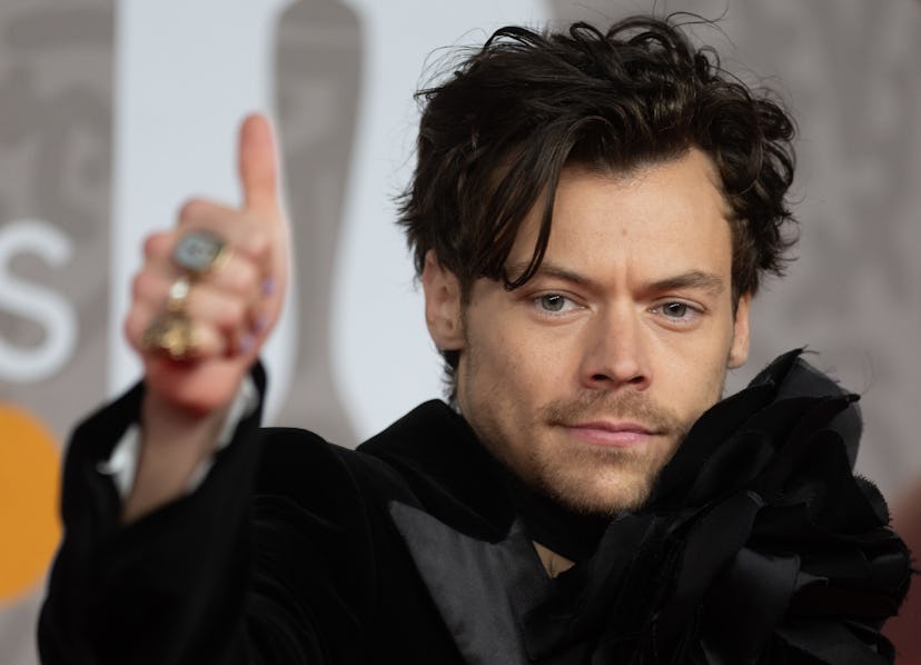 LONDON, ENGLAND - FEBRUARY 11: (EDITORIAL USE ONLY) Harry Styles attends The BRIT Awards 2023 at Th…