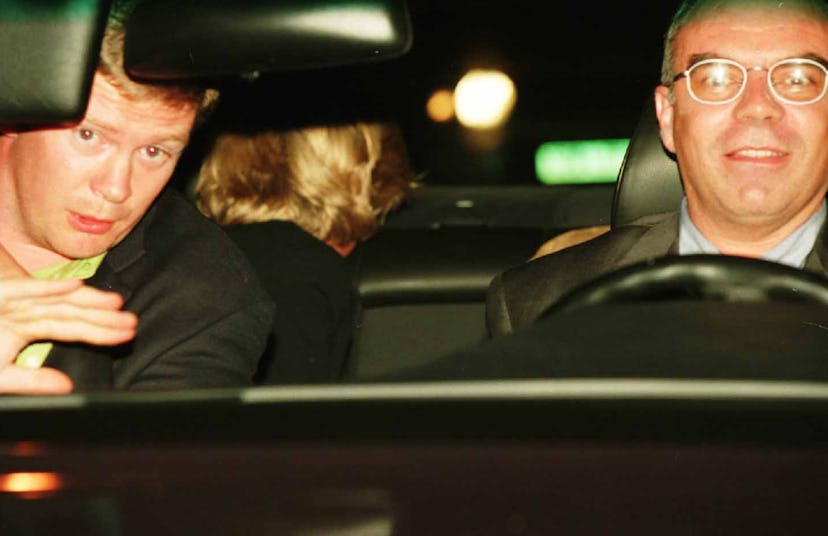 A photo from the night of Princess Diana's death. Her bodyguard Trevor Rees-Jones and driver Henri P...