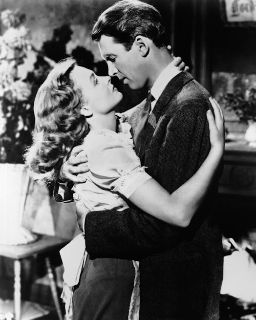 Donna Reed and James Stewart in 'It's a Wonderful Life.' Photo via Getty Images