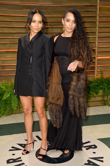 Zoe Kravitz (L) and Lisa Bonet attend the 2014 Vanity Fair Oscar Party hosted by Graydon Carter on M...