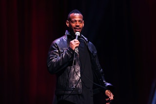 Marlon Wayans performs at The Apollo Theater on November 11, 2023 in New York City. 