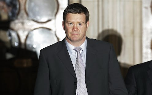 Trevor Rees-Jones leaves court in London.