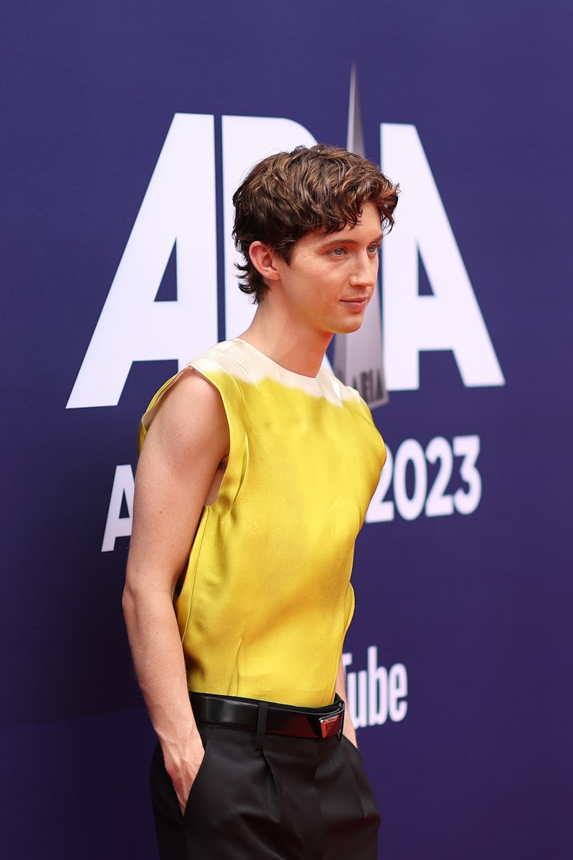 Troye Sivan attends the 2023 ARIA Awards at Hordern Pavilion on November 15, 2023 in Sydney, Austral...