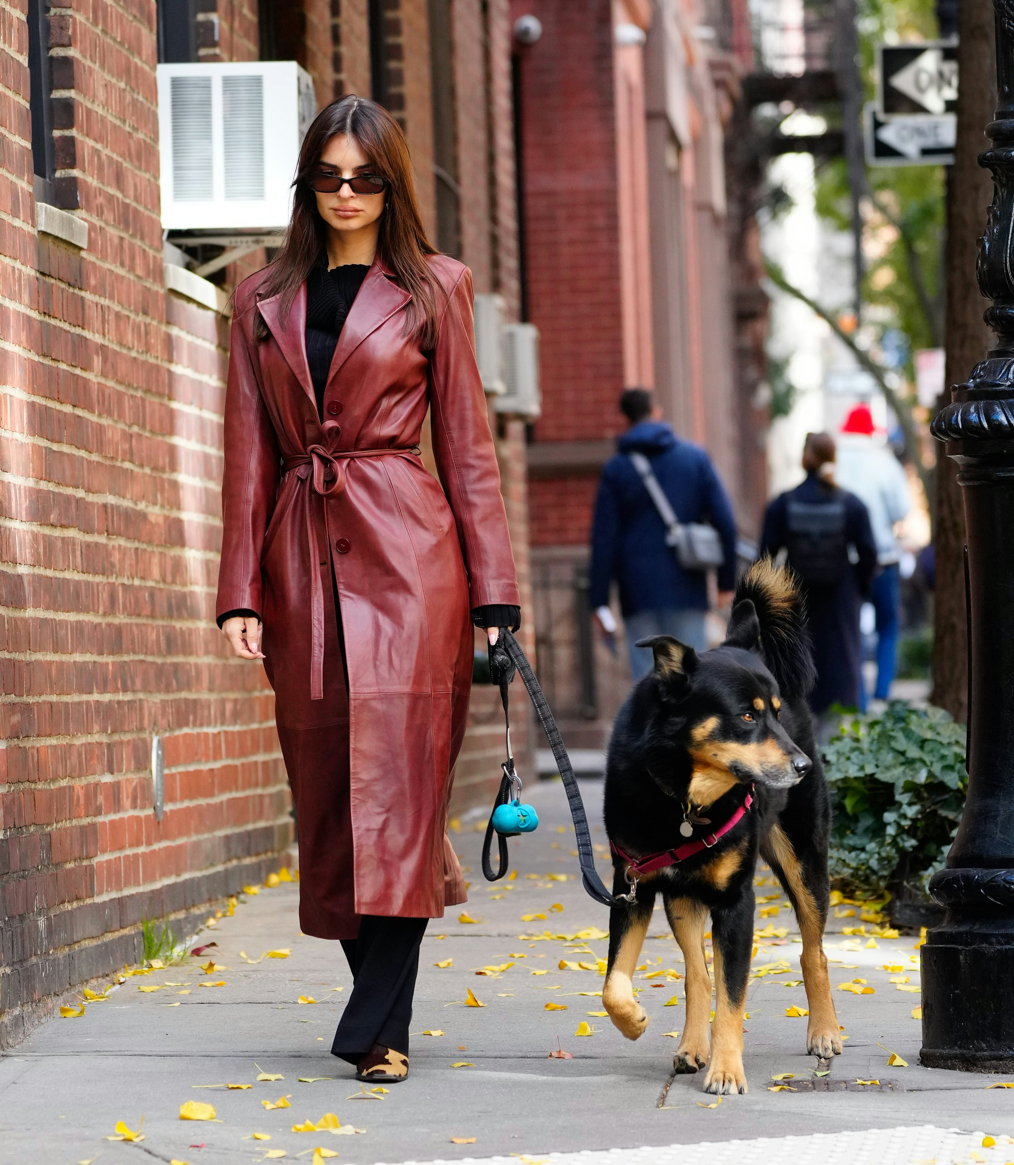 Celebrities Have Crowned the Leather Trench Coat the Jacket of the Season