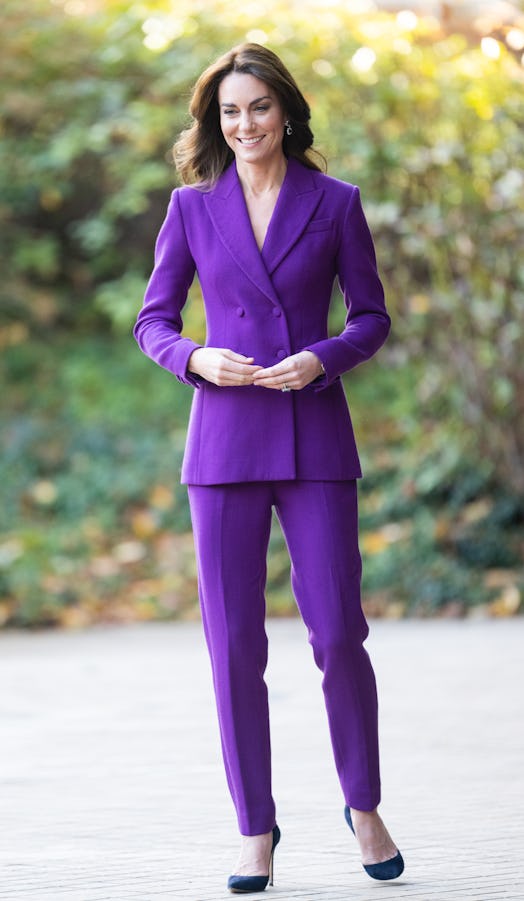 Kate Middleton purple suit