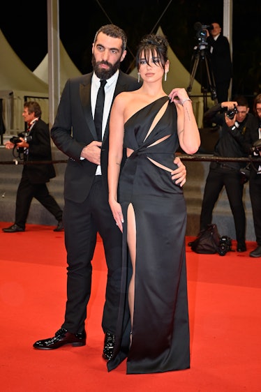 Dua Lipa and Romain Gavras attend the "Omar La Fraise (The King of Algiers)" red carpet during the 7...
