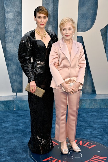 Sarah Paulson, Holland Taylor attend the 2023 Vanity Fair Oscar Party Hosted By Radhika Jones at Wal...