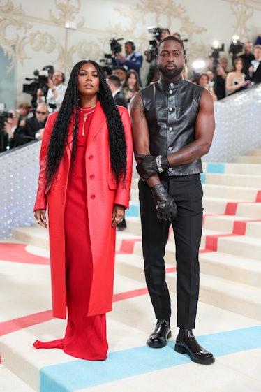 Gabrielle Union and Dwyane Wade at the 2023 Met Gala: Karl Lagerfeld: A Line of Beauty held at the M...