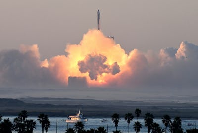 SpaceX's Starship rocket launches from Starbase during its second test flight in Boca Chica, Texas, ...