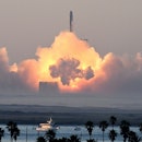 SpaceX's Starship rocket launches from Starbase during its second test flight in Boca Chica, Texas, ...