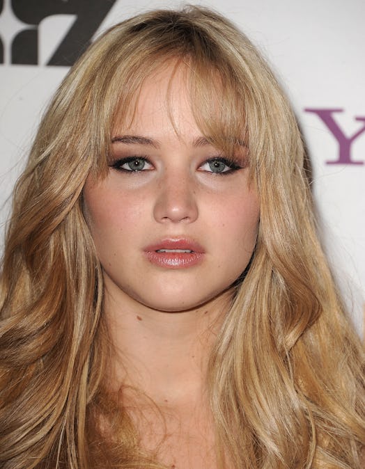 Young Jennifer Lawrence long bangs 2010