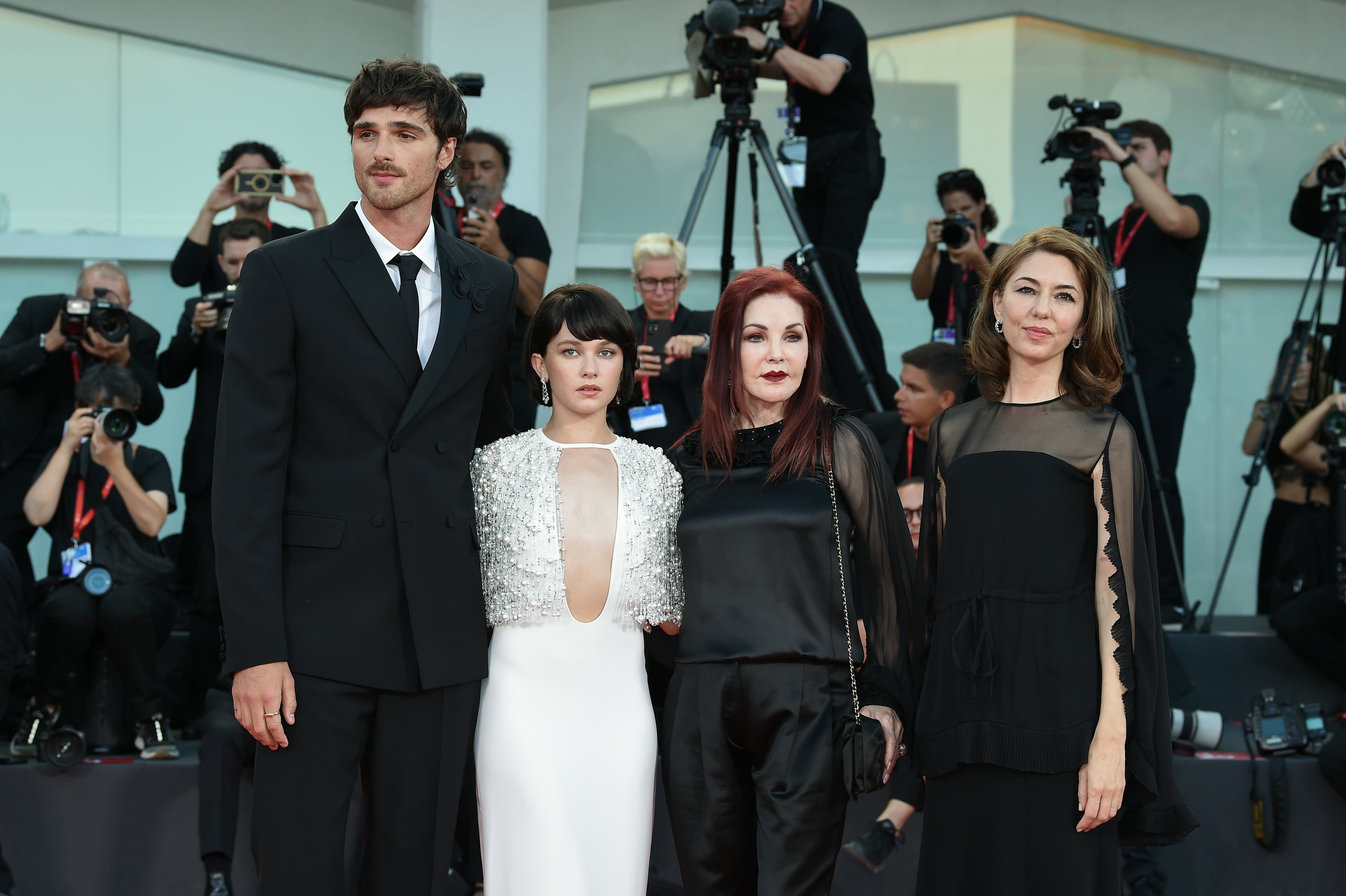 Sofia Coppola, Cailee Spaeny, Jacob Elordi, and Priscilla Presley at the Venice International Film F&hellip;