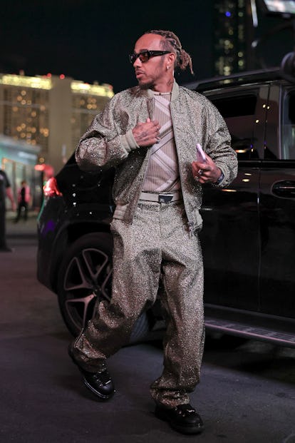 LAS VEGAS, NEVADA – NOVEMBER 18: Lewis Hamilton of Great Britain and the Mercedes-AMG Petronas F1 Team…