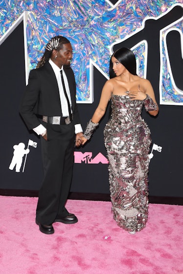 Offset and Cardi B attend the 2023 MTV Video Music Awards at Prudential Center on September 12, 2023...