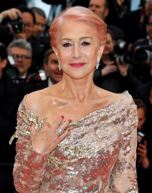 Helen Mirren pink hair 2019