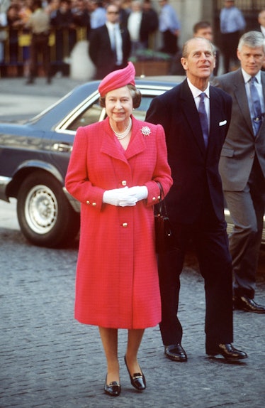 The Queen and Prince Philip In Barcelona, ​​Spain.