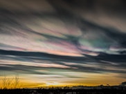 Nacreous Clouds are also known as - Mother of pearl clouds for their distinct appearance.  Can be vi...