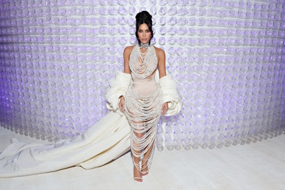 Kim Kardashian attends The 2023 Met Gala. 