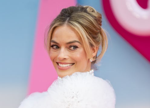 LONDON, ENGLAND - JULY 12: Margot Robbie attends the "Barbie" European Premiere at Cineworld Leicest...