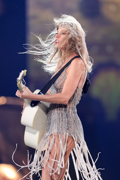 SAO PAULO, BRAZIL - NOVEMBER 24: (EDITORIAL USE ONLY. NO BOOK COVERS.) Taylor Swift performs onstage...
