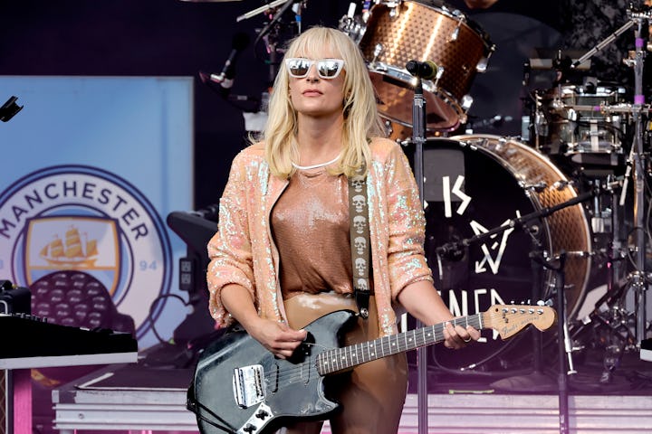 LOS ANGELES, CALIFORNIA - JUNE 09: Emily Haines of Metric performs at The Greek Theatre on June 09, ...