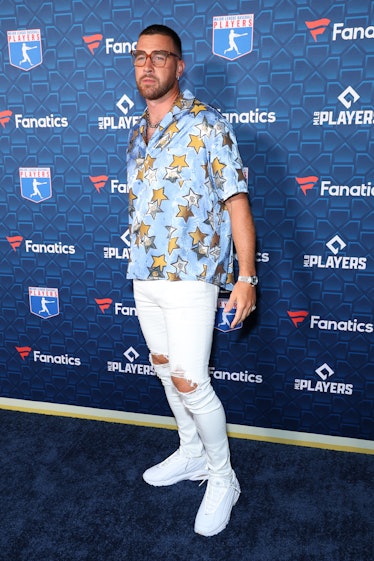 LOS ANGELES, CALIFORNIA - JULY 18: Travis Kelce attends Michael Rubin's MLBPA x Fanatics party at Ci...