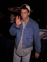 Adam Sandler during Adam Sandler at "Saturday Night Live" Season Kick-Off Party at Rockefeller Plaza...