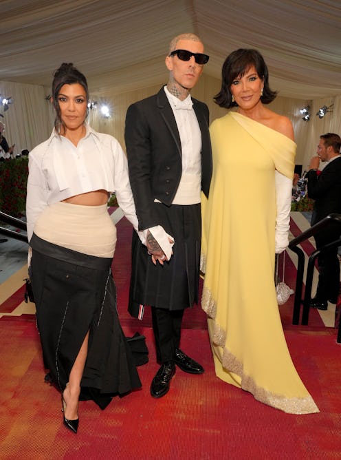 Kourtney Kardashian, Travis Barker, and Kris Jenner