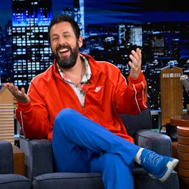 THE TONIGHT SHOW STARRING JIMMY FALLON -- Episode 1824 -- Pictured: Actor Adam Sandler during an int...