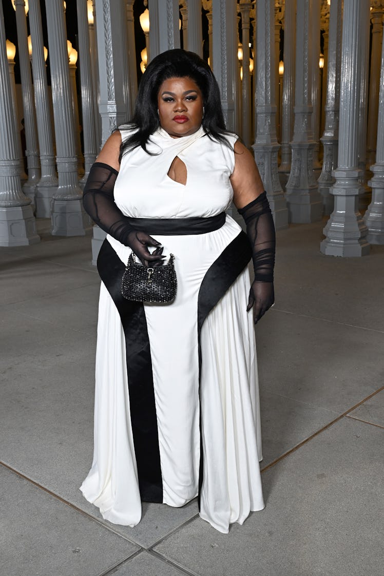 LOS ANGELES, CALIFORNIA - NOVEMBER 04: Da'Vine Joy Randolph, wearing Gucci, attends the 2023 LACMA A...