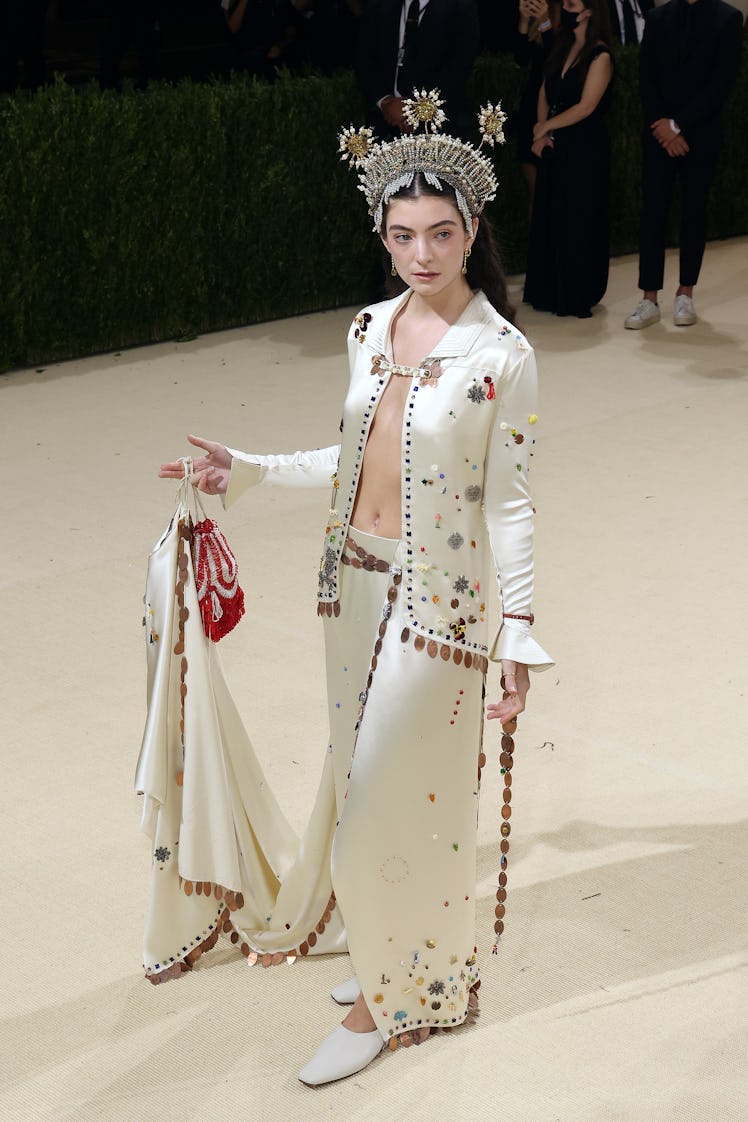 Lorde attends the 2021 Met Gala benefit "In America: A Lexicon of Fashion" at Metropolitan Museum of...