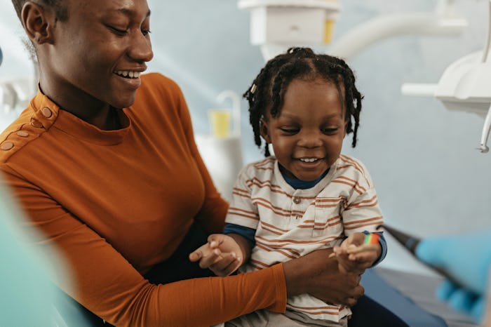 Mother and son are at the doctor and today they're going to make sure that shots aren't painful or s...