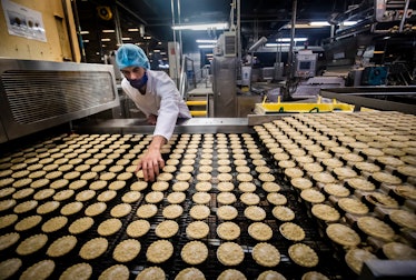 Mince Pies are produced at the Mr Kipling mince pie factory in Barnsley. (Photo by Danny Lawson/PA I...