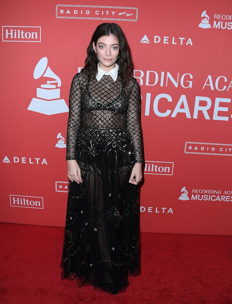 Lorde arrives at the 60th Annual GRAMMY Awards - MusiCares Person Of The Year Honoring Fleetwood Mac...