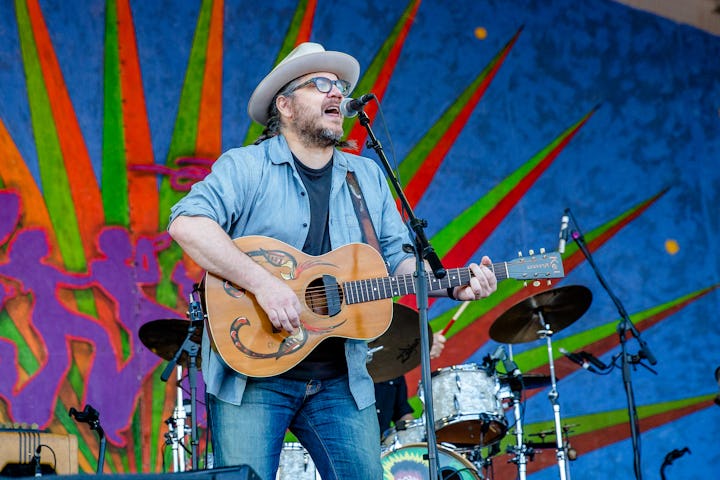 NEW ORLEANS, LA - MAY 05: Jeff Tweedy of Wilco performs at the New Orleans Jazz & Heritage Festival...