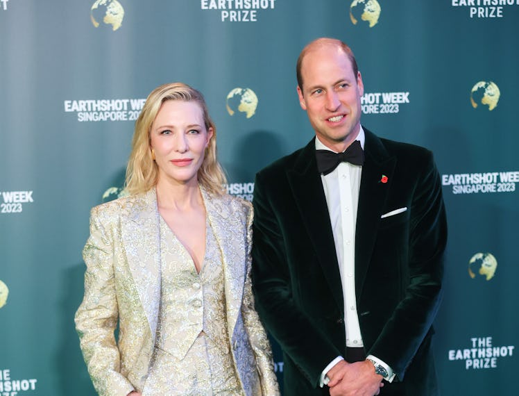 SINGAPORE, SINGAPORE - NOVEMBER 07: Cate Blanchett and Prince William, Prince of Wales attend the 20...