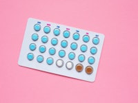 Birth control pills pack. Female contraception concept for sex and reproduction, population control,...