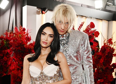 LOS ANGELES, CALIFORNIA - FEBRUARY 05: (L-R) Megan Fox and Machine Gun Kelly attend the 65th GRAMMY ...