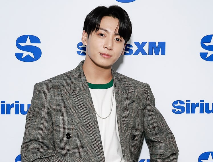 Jung Kook visits SiriusXM Studios on November 08, 2023 in New York City.