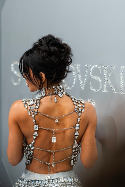 Kim Kardashian attends the Swarovski x SKIMS Celebration at the Swarovski NYC Flagship.