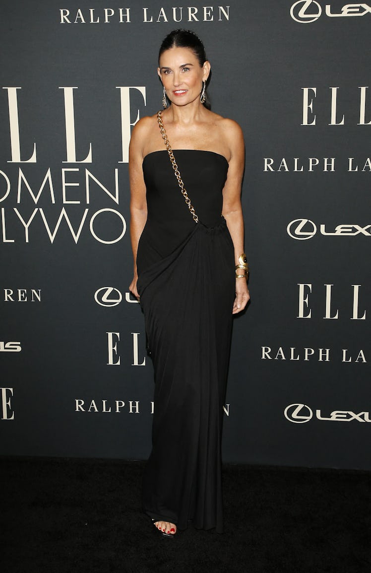 US actress Demi Moore arrives to attend ELLE's 27th Annual Women In Hollywood Celebration